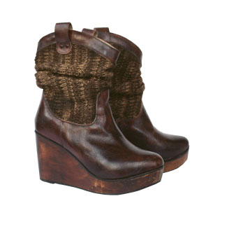 “It’s hard to look like a fox in the kitchen. But if I’m out, I love wearing my Bed Stu wedge boots.”