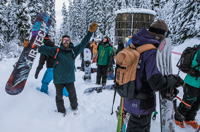 Snowboarders love the wild terrain.