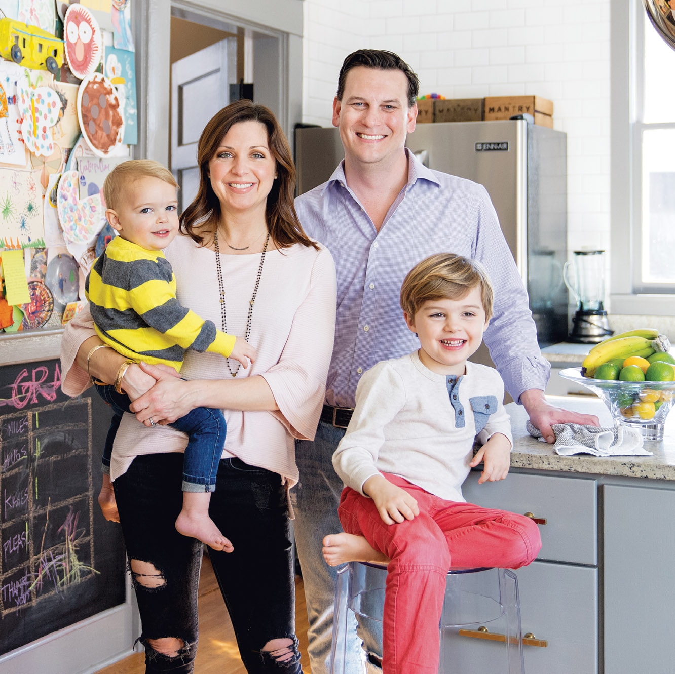 With two young boys and four shop locations to care for