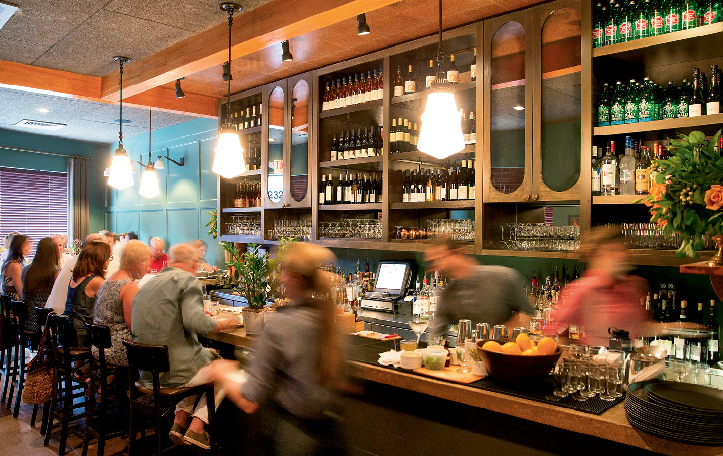 Bar scene: FIG’s wine program earned a James Beard Award nomination in both 2015 and 2016.