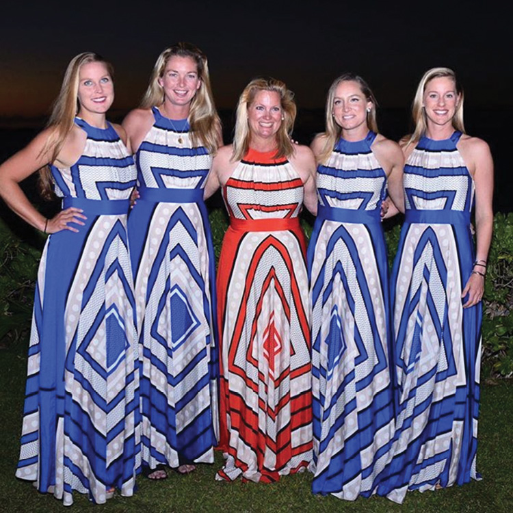 At the Fed Cup with Team USA in February