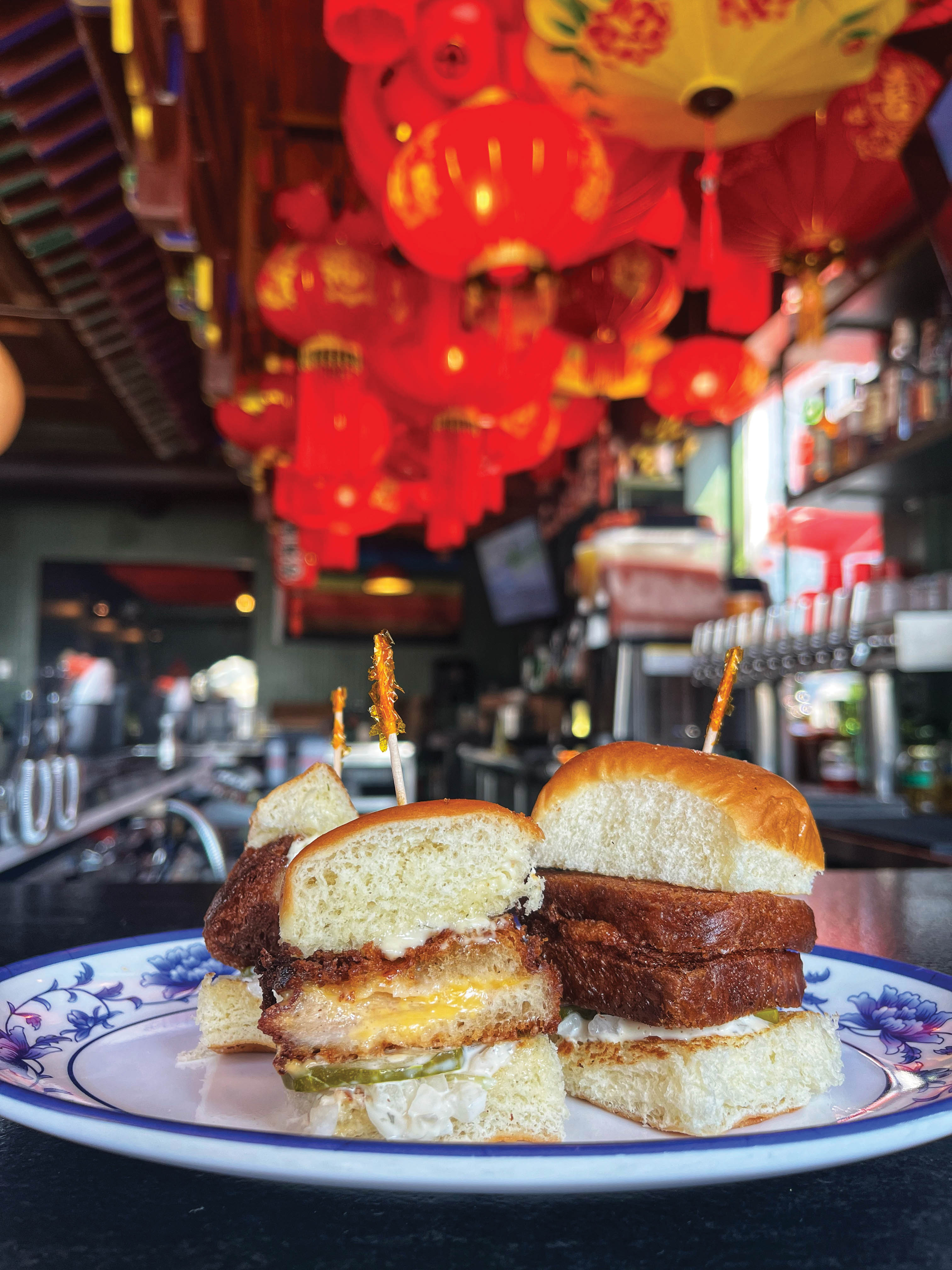 Dig In: “Shrimp toast sliders at King BBQ—a perfect high/low sandwich”
