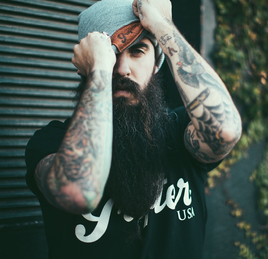 Expertly crafted, American-made gloves, vests, tees, and accessories with attitude—Grifter fills the pothole that Asher kept hitting: “I wanted cool stuff to wear,” the avid biker says.