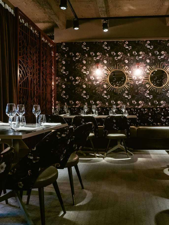 A dining room at The Jones Family Kitchen in Eccleston Yards