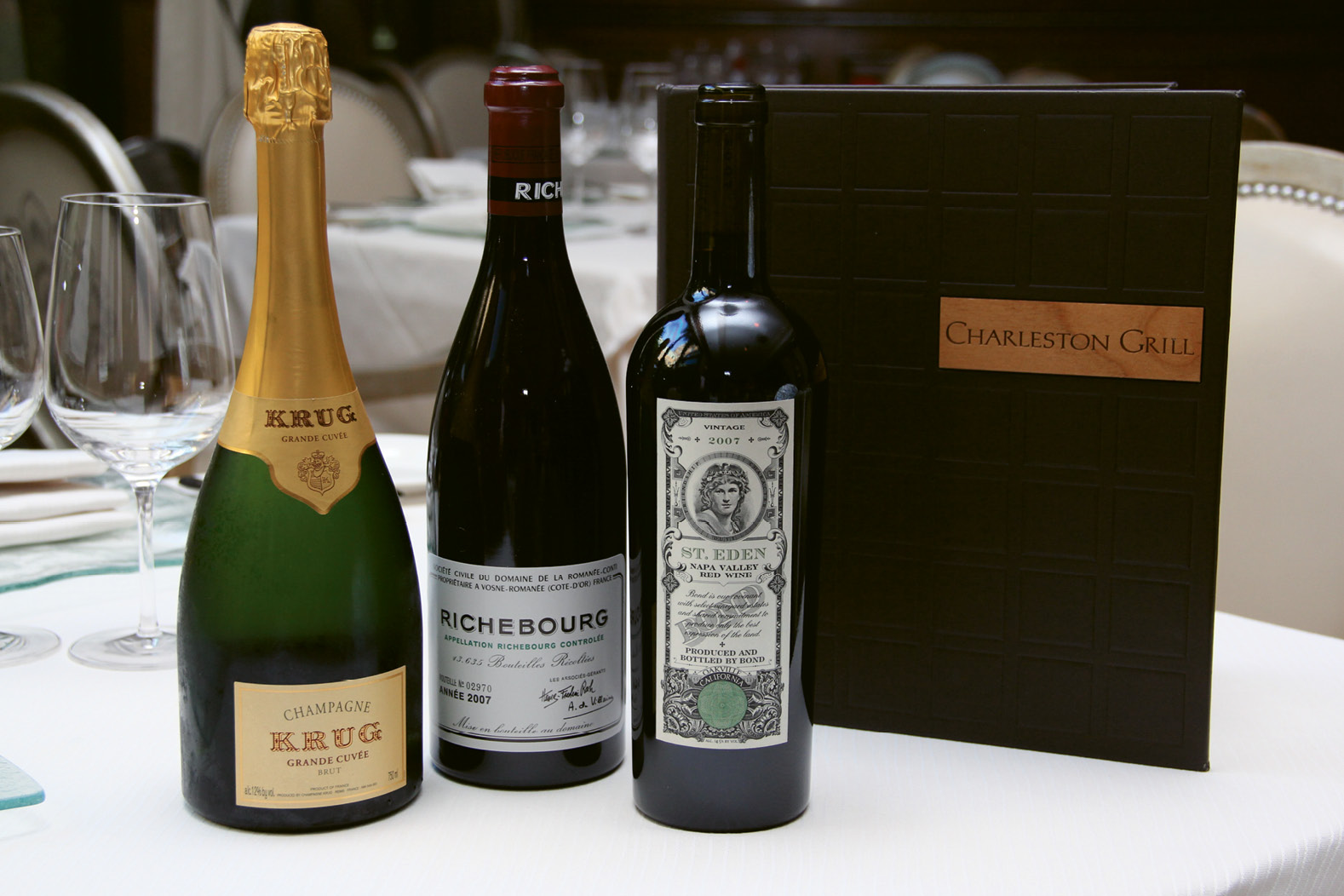 WINE LIST: Charleston Grill; “Charleston Grill’s list is full of incredible classics, new and old, that Rick has done an amazing job curating. And FIG does a great job of finding gems from smaller producers around the globe.”  —Kevin Johnson, The Grocery