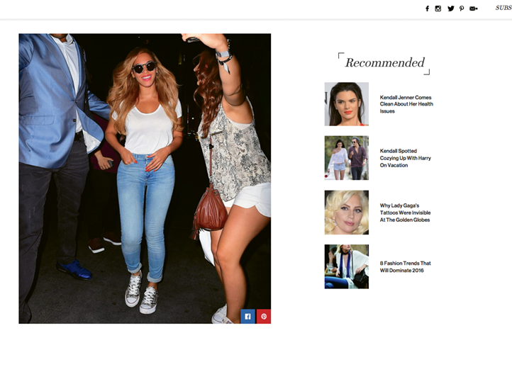 One of Amy’s big breaks came when Beyoncé (pictured above hitting the town in her Luxe Chucks) carried an “Antler” clutch (opposite) to a Hollywood event. “When my phone and Instagram were lighting up, a friend told me to just sit back and enjoy this moment of celebrity fame, because it could be over just as fast. But it’s sure fun!” says Amy.