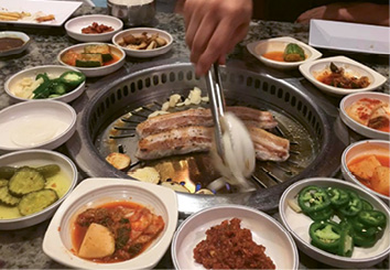 The 8-4-3: “Korean BBQ at 843 in North Charleston is a go-to. They have a little grill at the table, and it’s fun to relax and take our time.”