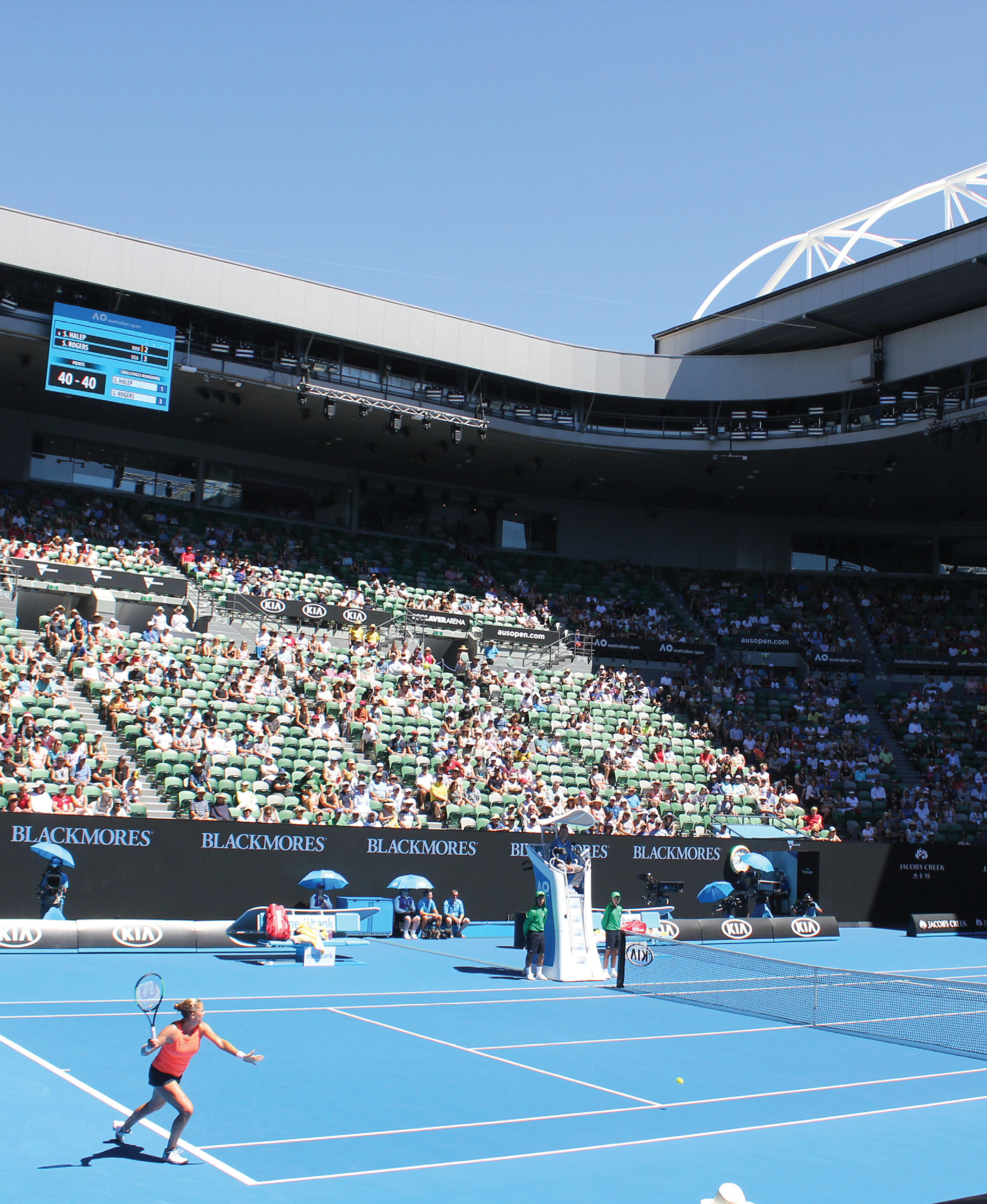 Shelby Rogers at the Australian Open in January 2017