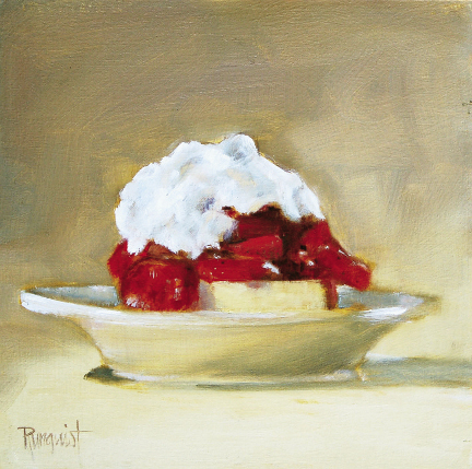 Strawberry Shortcake, 2009, 10&quot; x 10&quot;, oil on board