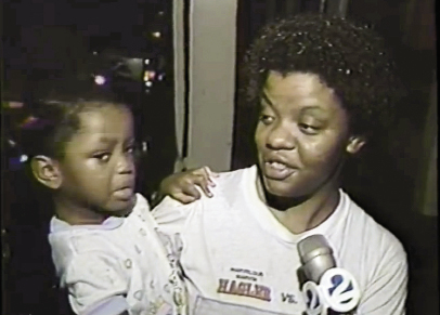 This mother escaped with her child to a motel in North Charleston, where she was interviewed by WCBD News 2 during the eye.