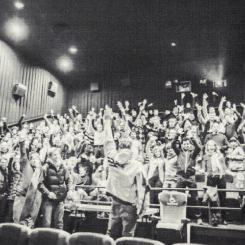 In Boston screening the documentary With A Kite for a packed house