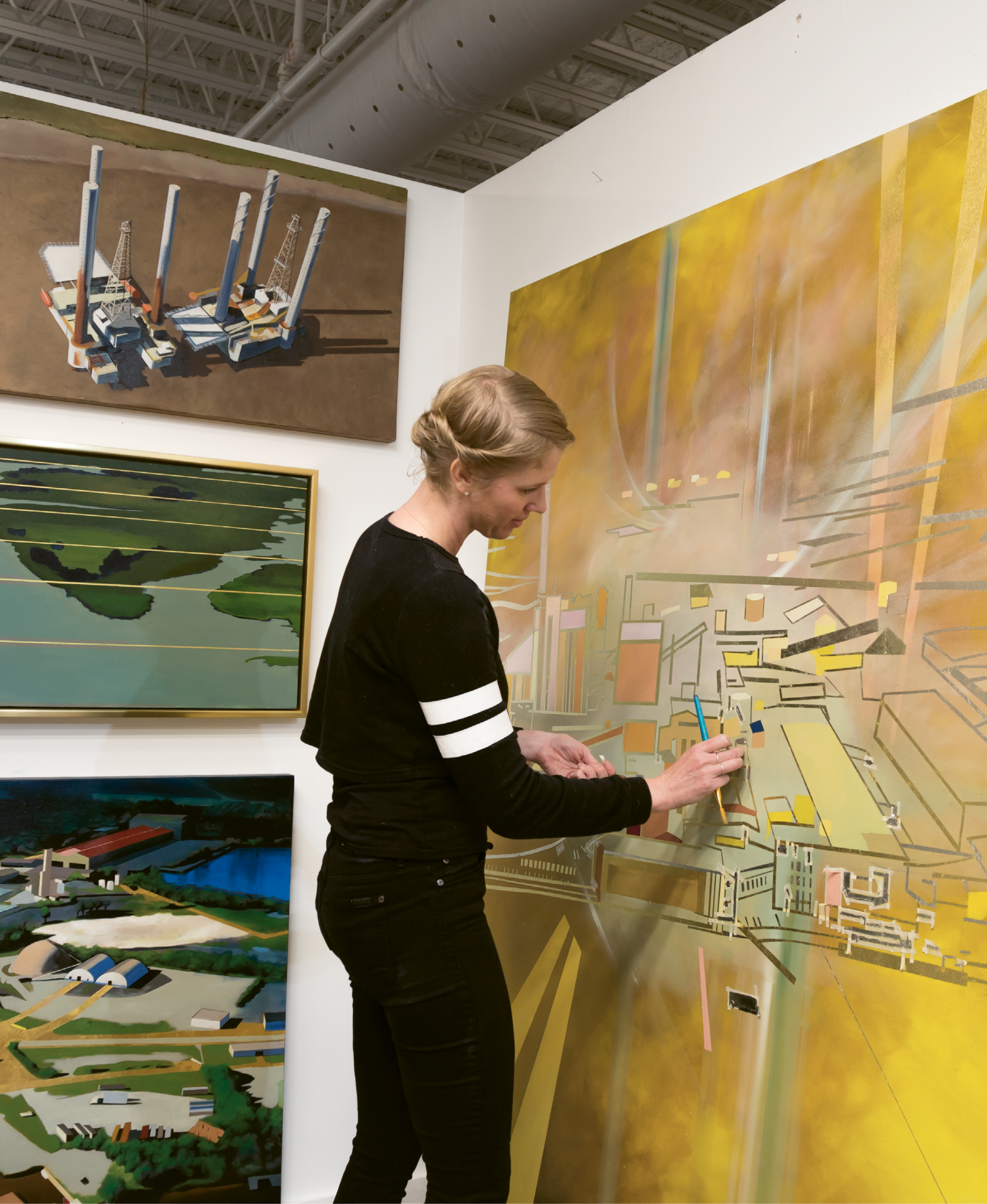 Power in Numbers: As part of its expansion, Redux can offer affordable studio space to more artists, including Kate Hooray Osmond, shown here. The sense of camaraderie and support nurtured among fellow artists is one of many intangible benefits.