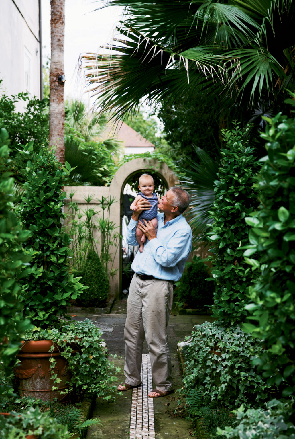 Grandbaby Scout (daughter of Gervais and husband Anthony Del Porto) brings new joy and inspiration to her painter and poet grandparents.