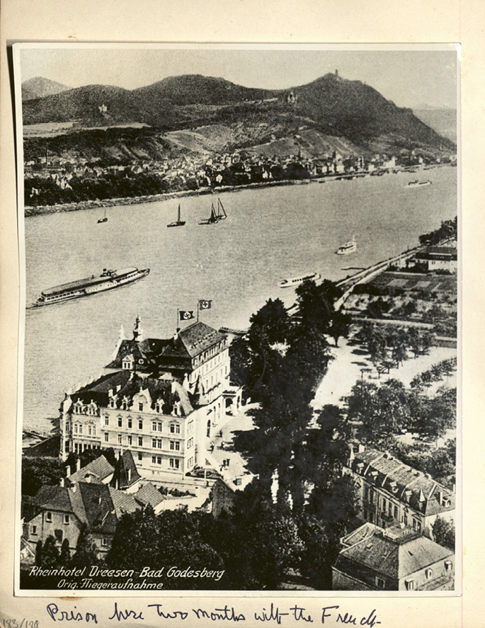 The Nazi-held resort, where she was imprisoned for two months with French officers.