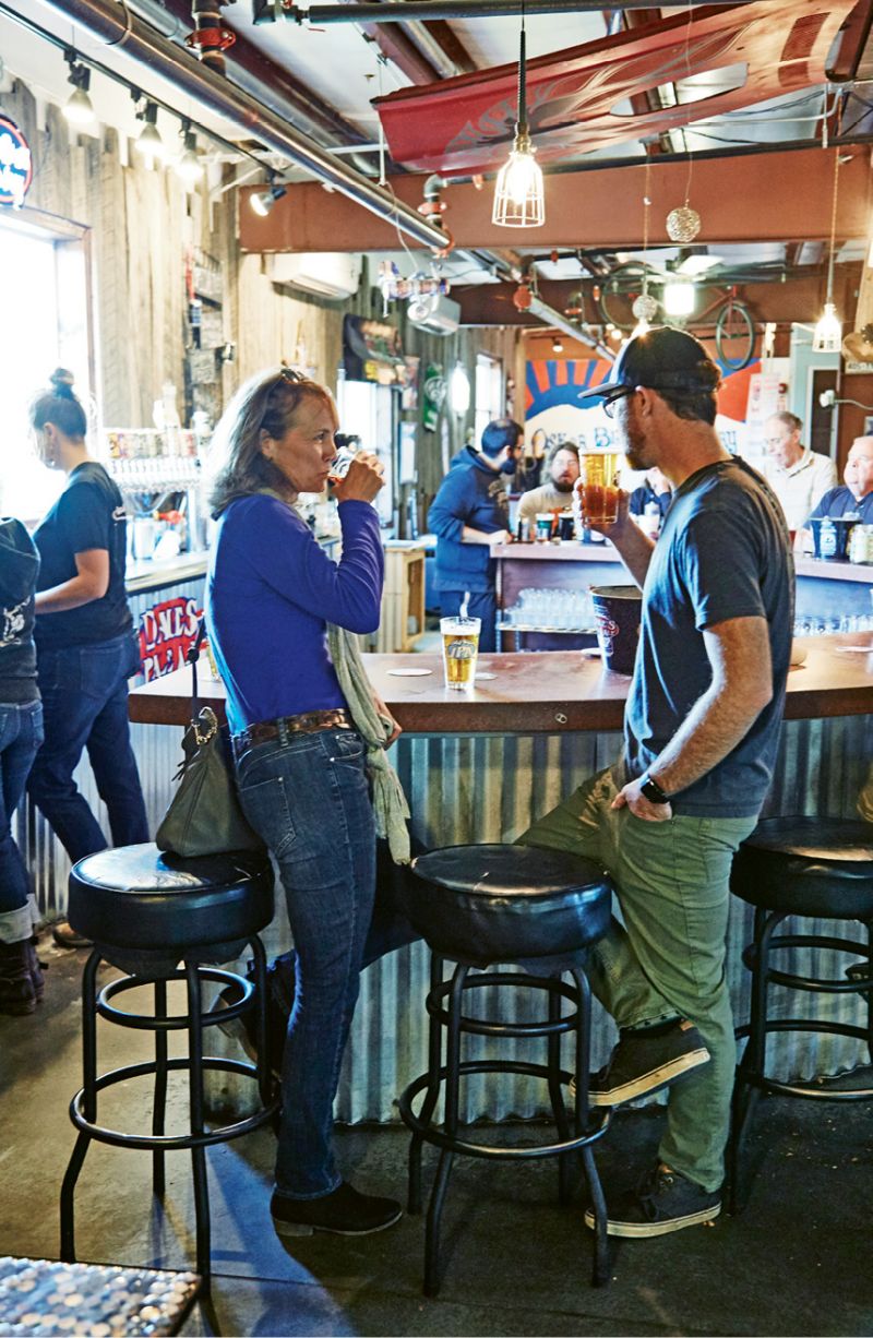 Sampling seasonal Oskar Blues brews in its taproom were just part of our refueling strategy.