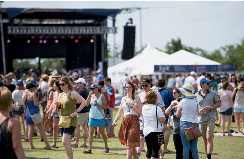 At the High Water Festival, attendees roamed  between stages at North Charleston’s Riverfront Park.