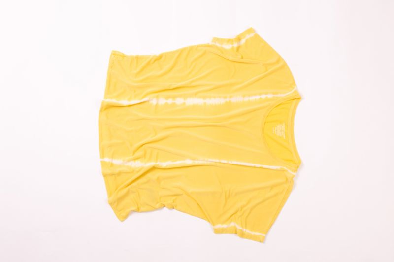 Majestic Filatures “Cupro” short sleeve boxy crew in “honey,” price upon request at RTW