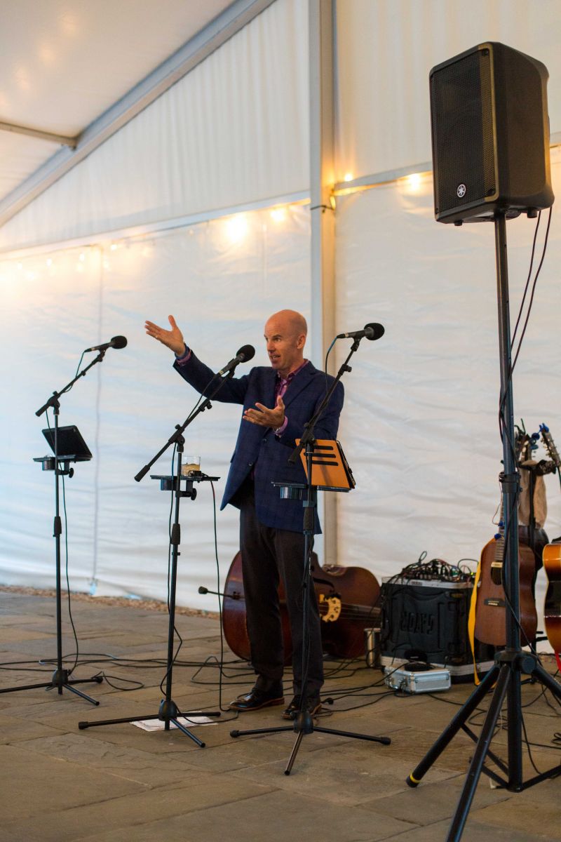 Celebrity Chef Tour event director Jeff Black spoke before the five-course meal was served.